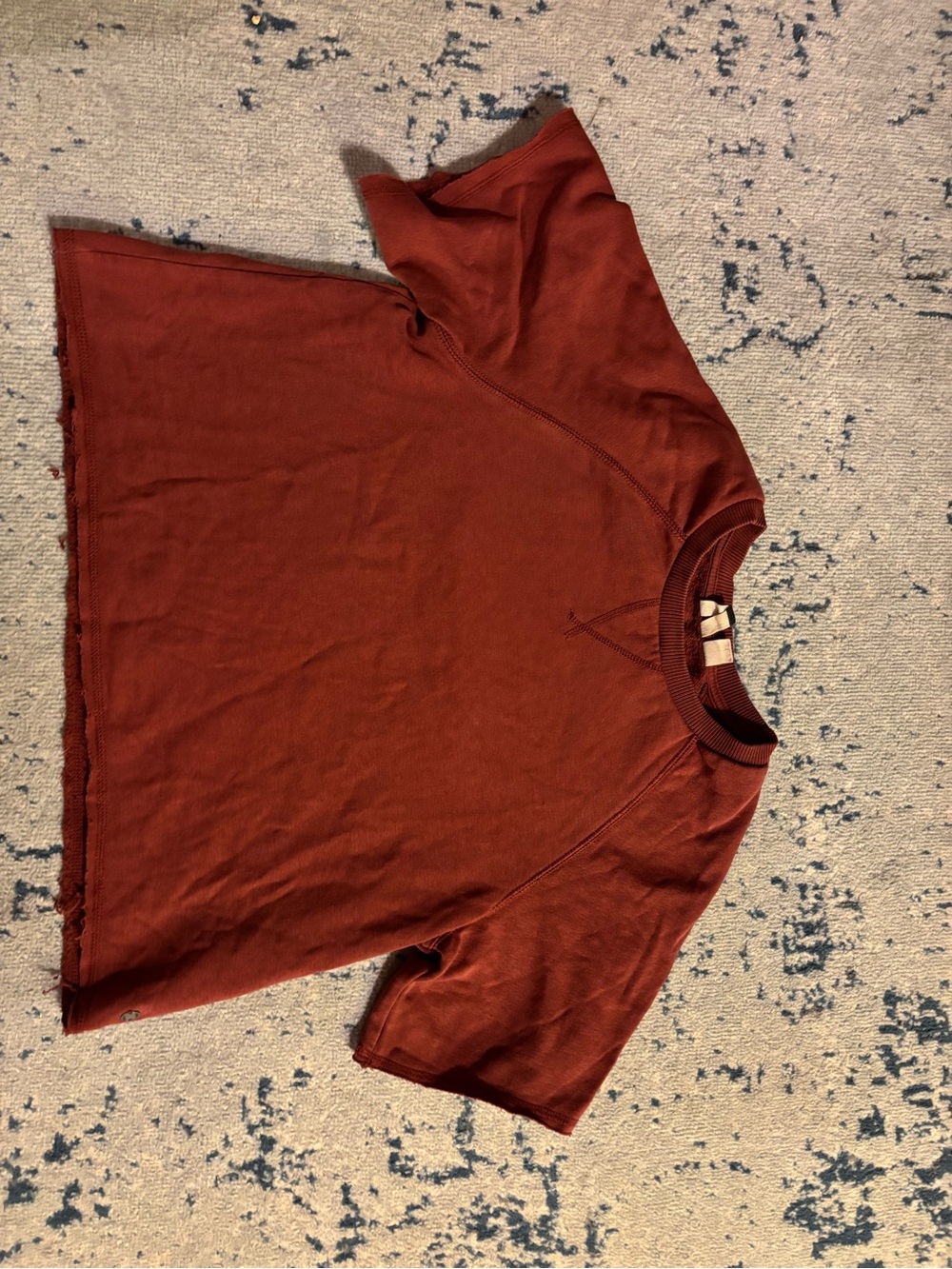 Roxy Rust Red Cropped Tee - Picture 2 of 4